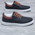 thumbnail image 4 of Men's Casual Sneakers - Slip-Resistant PVC Sole, Breathable Fabric Upper  & Casual Attire - All-Season Comfortable Walking Shoes, Minimalist Style & Cushioned PU Insole - Lace-Up Design for Sports, 4 of 9