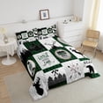 thumbnail image 3 of Erosebridal Rustic Animal Comforter Set Twin,Hunting Bear Deer Bedding Sets Teen Men Green Black Plaid Check Cabin Down Comforter,Farmhouse Wooden Quilted Bedding 1 Pillow Case, 3 of 5