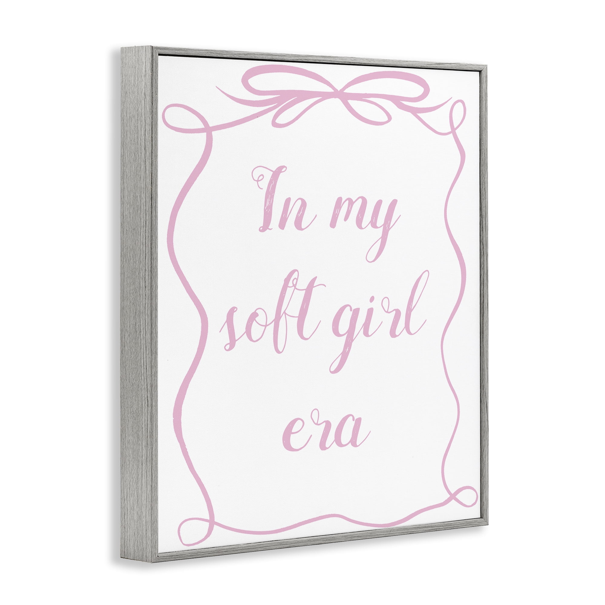 Stupell Industries In My Soft Girl Era Gray Framed Giclee Art, design by Lucille Price