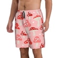 thumbnail image 2 of Disketp Men'S Swim Trunks Hawaiian Breathable Surf Beach Swimsuits Mesh Lining Beach Shorts With Pockets-Cute Mushroom1, 2 of 9