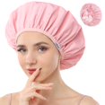 thumbnail image 1 of Gorro de ducha Years Calm impermeable de doble capa rosa, 1 of 9