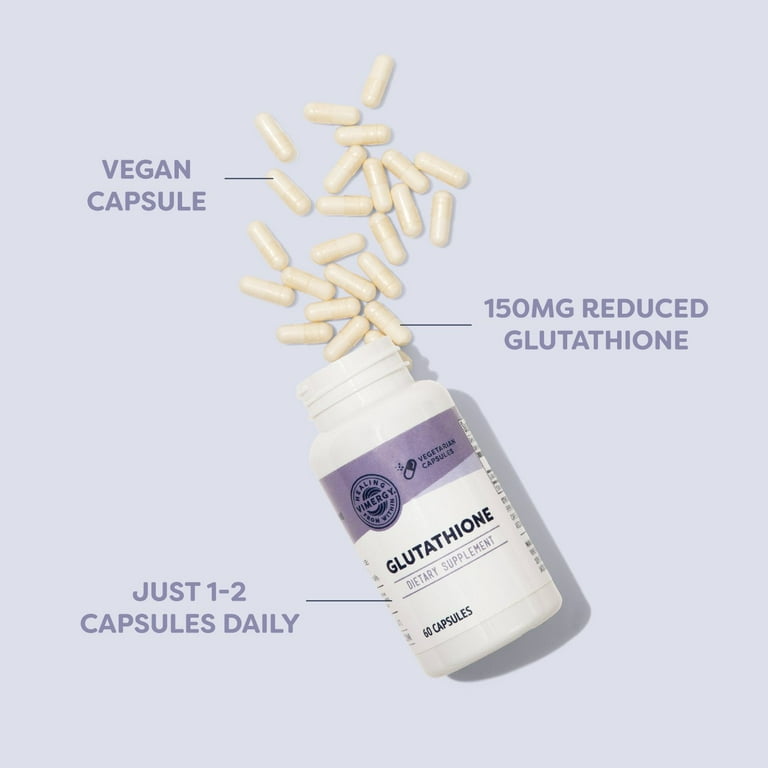 glutathione 150mg Vimergy Reduced Glutathione Vegetarian Capsules, 150mg, 60 Servings