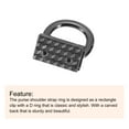 thumbnail image 4 of Metal Bag Connector with D Ring, 6Pack 28mm Purse Bridge Hanger Buckle with Screws (Metallic Black), 4 of 5