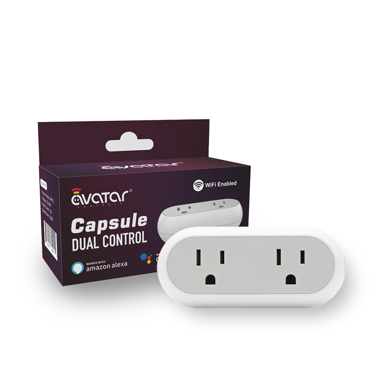 Avatar Controls Smart Outlet WiFi Plug, Dual 2 in 1 Electrical