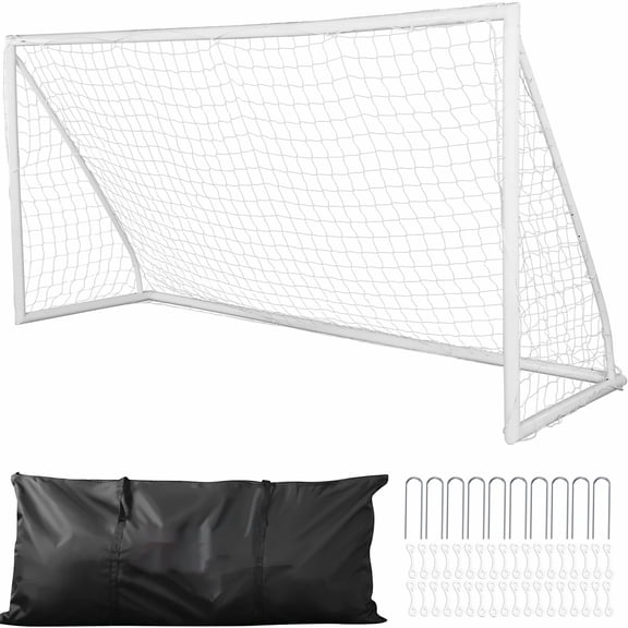 Soccer Goal 12x6ft - Portable Soccer Net for Adults - Large Backyard Training Goal - Youth Soccer Goal Set - All-Weather Outdoor Soccer Goals