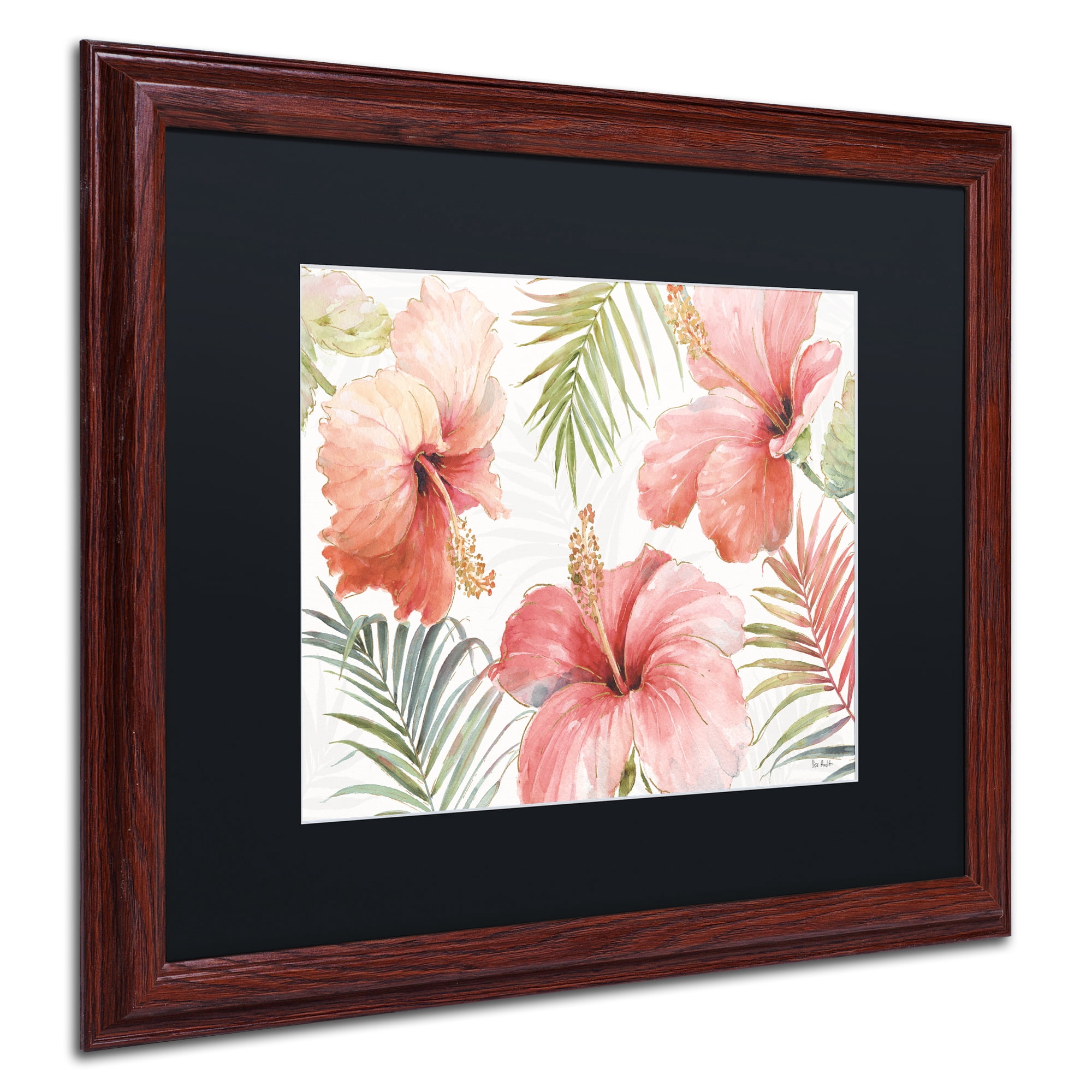 Lisa Audit 'Tropical Blush I' Matted Framed Art