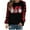 Black, variant on Ichuanyi Womens Fall Tops, Christmas Fashion Women's Casual Long Sleeve Printed Ladies Sweatshirts Tops