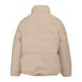 thumbnail image 2 of Veste Matelassée pour Femmes, Comdrip une Courte Veste Matelassée en Coton Coloré Conçue pour les Femmes avec une Sensation de Pain Veste pour Femmes Kaki P, 2 of 5