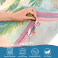 thumbnail image 3 of Yayeee Kitchen Curtains Tier Pair Light Filtering 27"x24" Rod Pocket Short Cafe Window Panel, Pink Seaside Boat, 3 of 7