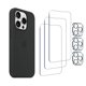 thumbnail image 2 of Funda de silicona para iPhone 15 Pro con Magsafe de 6.1" (negra), 3 protectores de pantalla y 3 protectores de lente., 2 of 5