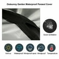 thumbnail image 6 of Uutvmp Patio Umbrella Cover, Waterproof Umbrella Covers for Outdoor Umbrellas for Umbrellas Protective Garden Market Parasol Umbrellas with Zipper, Black, 6 of 6