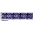 thumbnail image 3 of Ambesonne Floral Fabric by the Yard Upholstery, Ethnic Mandala Purple Tones, 1 Yard, Indigo Ivory Blue Violet, 3 of 5