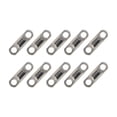 thumbnail image 1 of DYNWAVECA 10 Pieces Fishing Swivels High Strength Copper Barrel Swivels Connector 6mm, 1 of 10