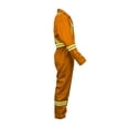 thumbnail image 4 of Safety Hi Vis Coverall with Leg Zipper 100% Cotton, 7 oz (Medium, Orange), 4 of 5