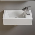 thumbnail image 5 of Pemberly Row 20" Small Rectangular Wall Mounted Ceramic Sink with Faucet Hole, 5 of 5