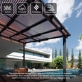 thumbnail image 5 of Sumnthink 12'x16' Hardtop Gazebo, Gazebo Pergola with Sloped Roof, Large Wall-Mounted Heavy Duty Awnings, for Patio, Deck and Backyard, 5 of 8