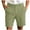 Green-A2, variant on Lodgix Men's Linen Shorts Casual Button Elastic Waist Summer Beach Vacation Shorts with Multi-Pocket Light Blue-L