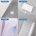 thumbnail image 4 of Apuakthei - Paquete de 20 sobres de plástico transparente para documentos, tamaño A4, con bolsillo para etiquetas y botón a presión para el hogar, el trabajo y la oficina, número de artículos: 10, 4 of 5