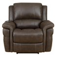 thumbnail image 1 of Home Fare Upholstered Power Recliner in Rich Brown, 1 of 1