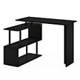 thumbnail image 2 of Furinno Moore L-Shape Computer Desk with 3-Tier Shelves, Americano, 2 of 5