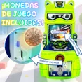 thumbnail image 4 of Máquina Recreativa Infantil, Cabina que Funciona con Monedas, Simulador de Conducción, 126 × 64,6 × 56,6 cm (Verde), 4 of 5