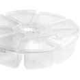thumbnail image 2 of Organizador de almacenamiento de cuentas y joyas, caja redonda transparente con 8 compartimentos, transparente, 3 uds., 2 of 5