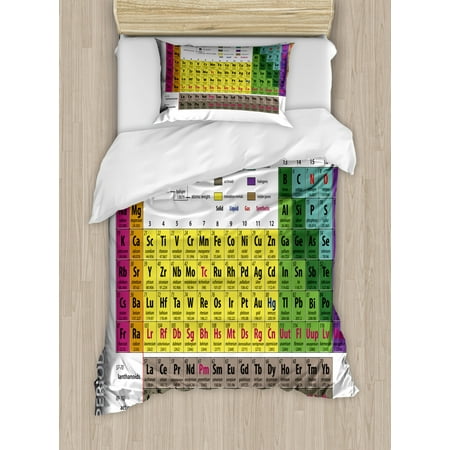 Modern Duvet Cover Set Periodic Table Of Elements Phd Chemistry