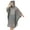 Gray, variant on Waterproof EVA Rain Poncho For Adult Tear Resistant Fabric Comfortable Raincoat for Travel Hiking Cycling Essential