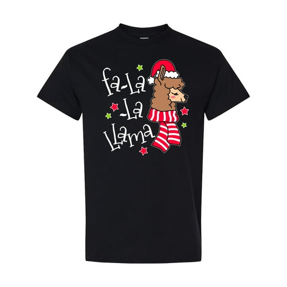 Inktastic Christmas Llama T-Shirt