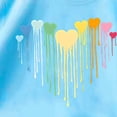 thumbnail image 4 of Fengactive Boys Girls Crew Neck Short Sleeve Tee Cotton Rainbow Heart Graphic Print Casual Fashion Summer Basic Tops for 2-12T, 4 of 6
