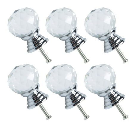 Crystal Glass Knobs Drawer Pull Handle Dresser Knob Accessory Clear 20mm 6pcs Walmart Canada