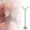 Silver, variant on Y Shaped Wire Heart Shaped Cat Eye Effect Tool for Designs and Salon Usage