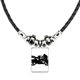 thumbnail image 1 of motocicleta mechanical black illustration collar a mano colgante de cuerda de cuero Unbranded M, 1 of 3