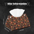 thumbnail image 5 of Fuzoiu Turkey Bird Print Tissue Box Cover, PU Leather Tissue Holder,Decorative Facial Paper Organizer for Bathroom Living Room Bedroom Countertop Office Desk Car Home, 5 of 7