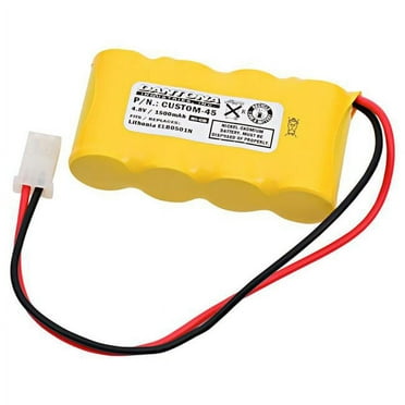 Dantona  4.8V & 1500 mAh Replacement Nickel Cadmium Battery for Prescolite-E2377-01-00 Emergency Lighting
