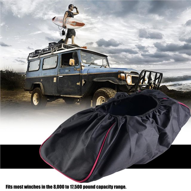 Cubierta De Cabrestante Suave, Impermeable, Antipolvo, Negra, Con Capacidad De 8,000-17,500 Lbs Eigraketly VI003117-00