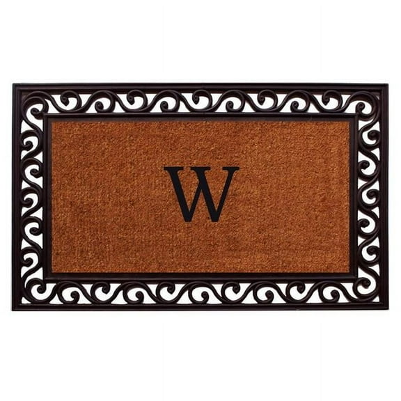 Calloway Mills Rembrandt Monogram Outdoor Doormat 30" x 48" (Letter W)