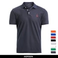 thumbnail image 2 of AIOPESON New Man Polo Shirt Mens Casual Deer bordado 35% algodón Polo hombres manga corta alta cantidad polo hombres Tan Jianjun unisex, 2 of 2