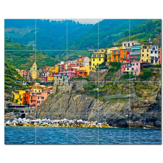 Coastal Ceramic Tile Mural Kitchen Backsplash Bathroom Shower, 400532-L54