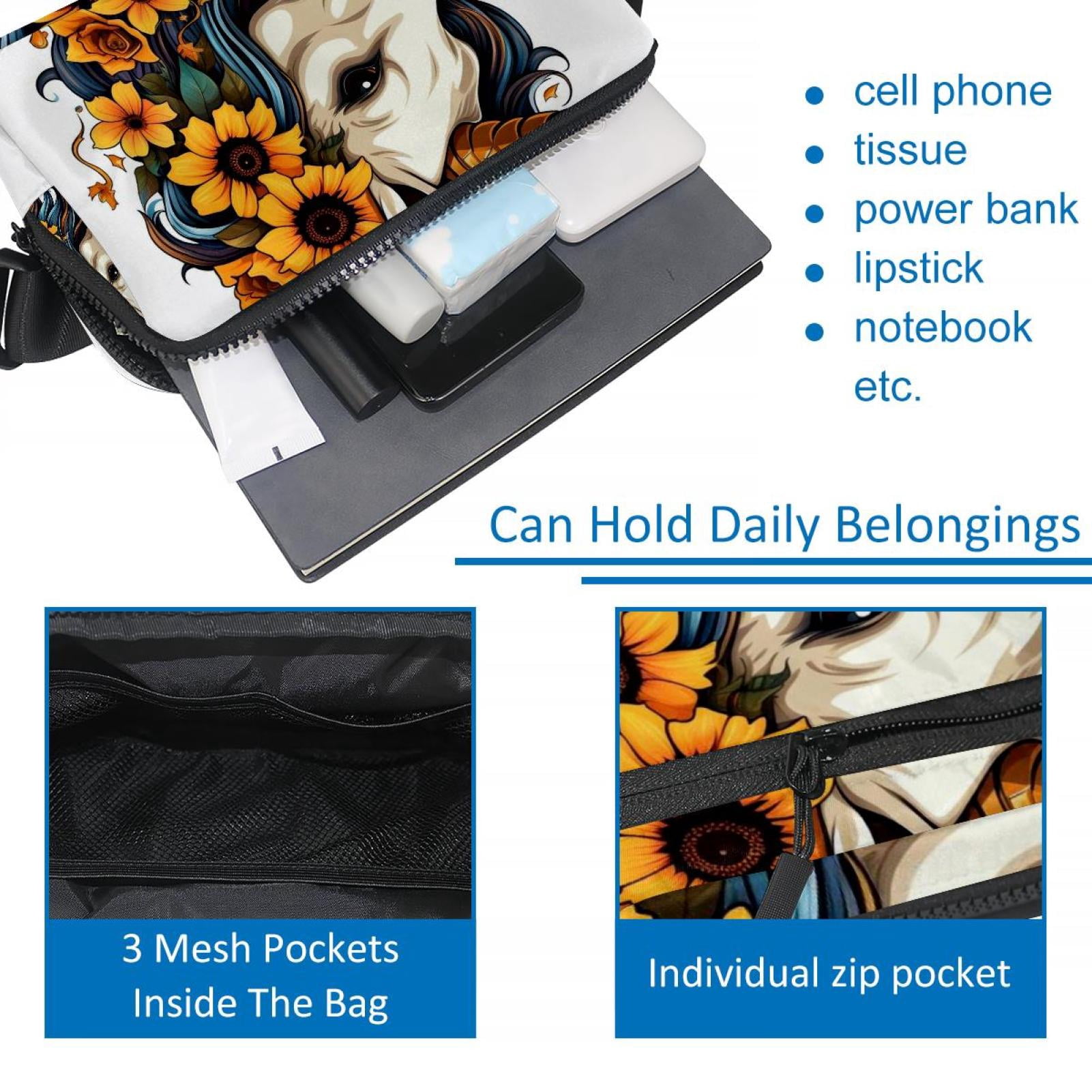 Unicorn skeleton Waist Pack Fanny Pack Running Belt Lightweight Adjustable with Extension Strap Unisex