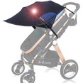 thumbnail image 1 of Universal stroller sunshade Anti-UV UPF50+ Hood Adjustable stroller hood Windproof Protection Sunshade UV protection for Stroller Carrier Stroller Bas, 1 of 5