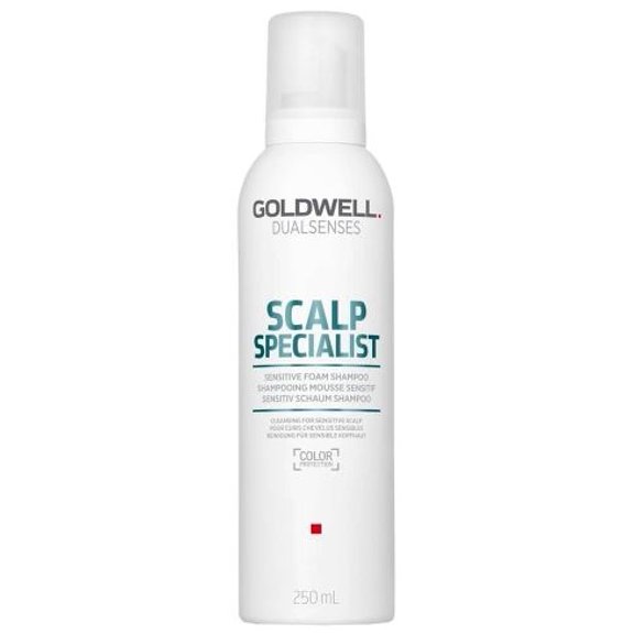 8.4 oz , Goldwell Dualsenses Scalp Specialist Sensitive Foam Shampoo, hair scalp beauty - Pack of 3 w/ Sleek 3-in-1 Comb/Brush