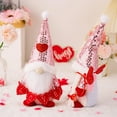 thumbnail image 3 of Baywell Valentines Day Gnome Plush - Mr and Mrs Scandinavian Tomte Elf Decorations - Stuffed Plushie Ornaments - Table Gnomes Decor Gifts Presents, 3 of 8