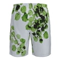 thumbnail image 6 of Naloa Watercolor Green Leaves Men's Beach Shorts, Surfing shorts, Swim trunks, Quick Dry Swim Trunks for Surfing Beach Fun - X-Large, 6 of 9