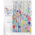 thumbnail image 2 of Polka Dot Shower Curtain for Kids Watercolor Cute Colorful Shower Curtain Set Waterproof Fabric Kids Bathroom Curtain with 12 Hooks 72''''x72'''', 2 of 6