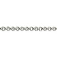 thumbnail image 3 of Auriga Fine Jewelry 925 Sterling Silver 6.5 mm Semi-solid Rolo Chain Necklace for Women 20", 3 of 6