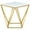 Gold, variant on Meridian Furniture Mason Genuine Marble End Table in Gold