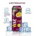 thumbnail image 3 of VINUT Real Passion Fruit Juice Drink, 100% freshly squeezed Passion Fruit, Not from Concentrate, (16.57 fl oz-Pack of 6), free from any artificial colors, flavors, or preservatives, source of Fiber, 3 of 6