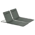 thumbnail image 1 of Outsunny Set of 2 Beach Lounge Chair Beach Mat with Adjustable Back Pillow, 1 of 10