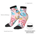 thumbnail image 6 of Fuzoiu Cupcakes and Donuts Print Adult Socks, Crew Moisture-wicking Socks, Unisex Cushion Crew Socks,Casual Sports Ankle Socks, 6 of 7